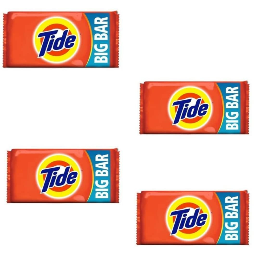 UNIQUE- Tide white Detergent Bar Soap, 80g+50g Free (4)